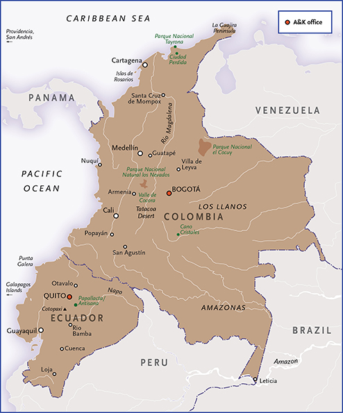 Map of Colombia